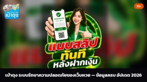 เป๋าตุง ระบบรักษาความปลอดภัยของเว็บหวย — ข้อมูลครบ อัปเดต 2026